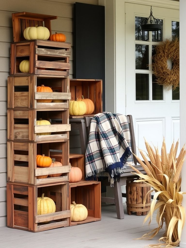 Charming Crates For Fall Decor