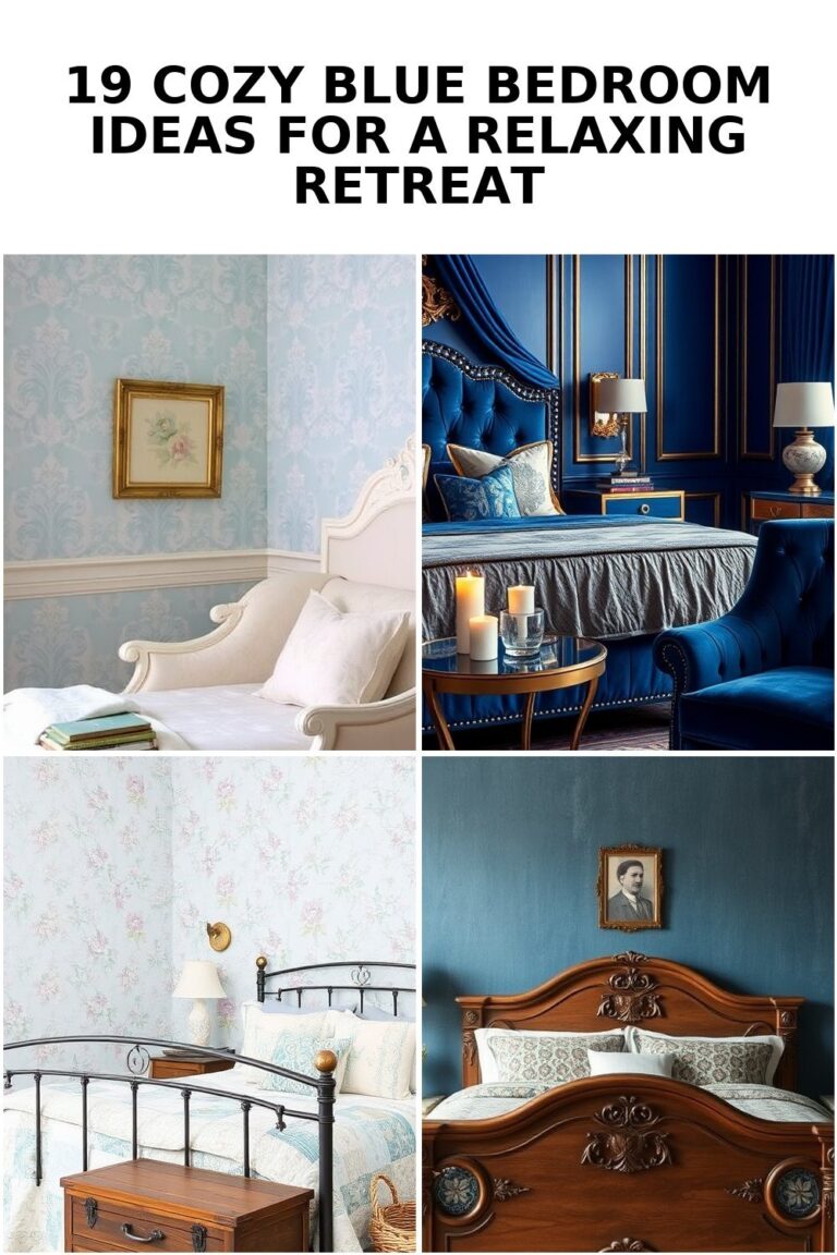 19 Cozy Blue Bedroom Ideas for a Serene Retreat