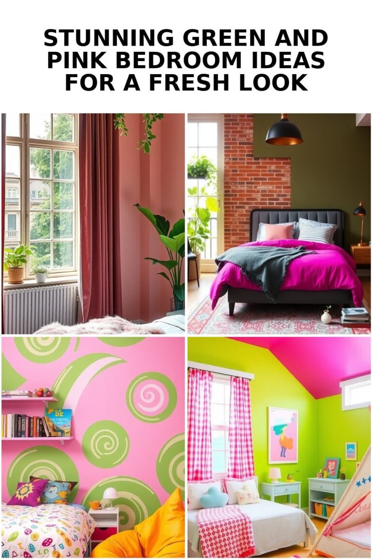 Vibrant Green and Pink Bedroom Ideas for a Stylish Retreat