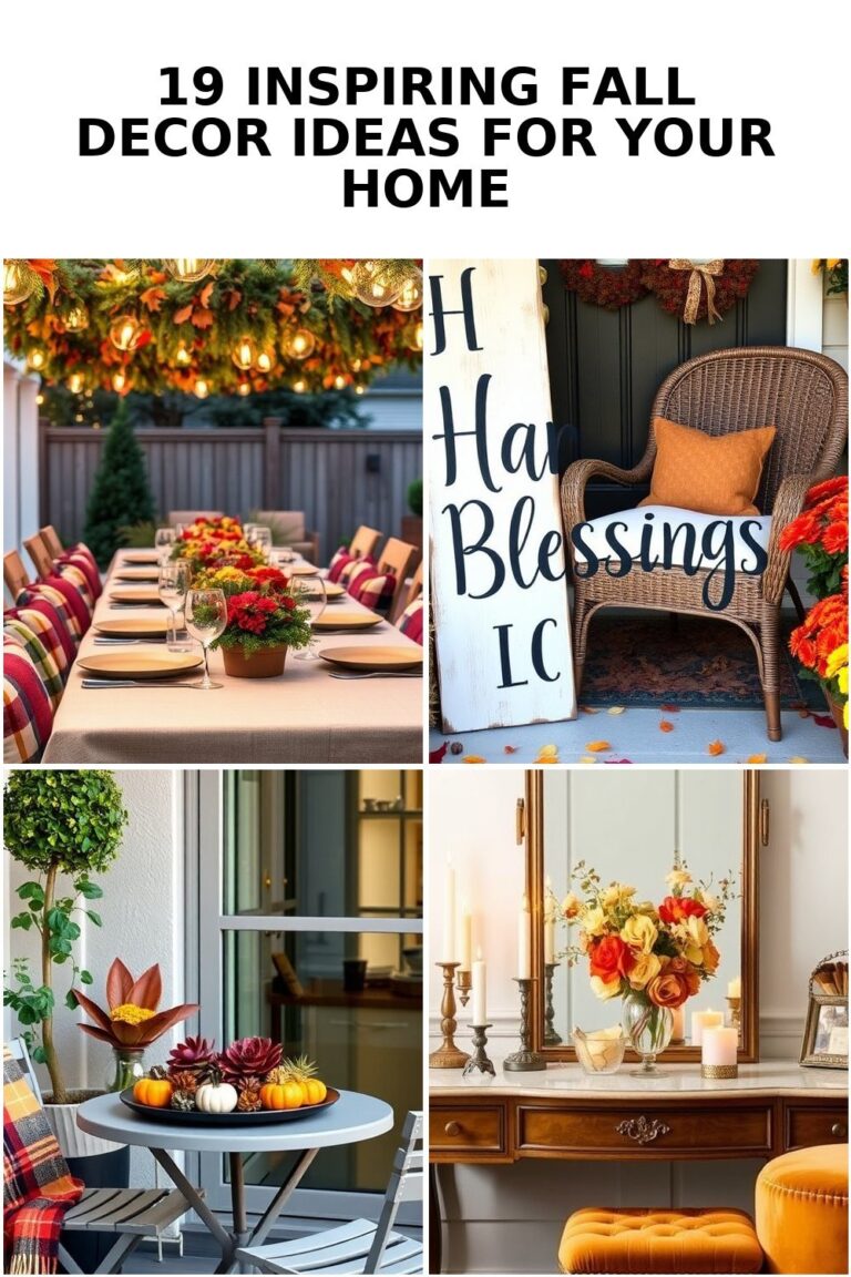 Explore 19 Cozy Fall Decor Ideas for Your Home