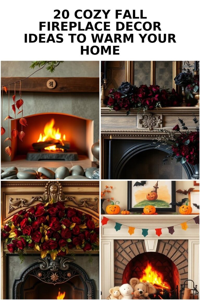 20 Cozy Fall Fireplace Decor Ideas to Warm Your Home