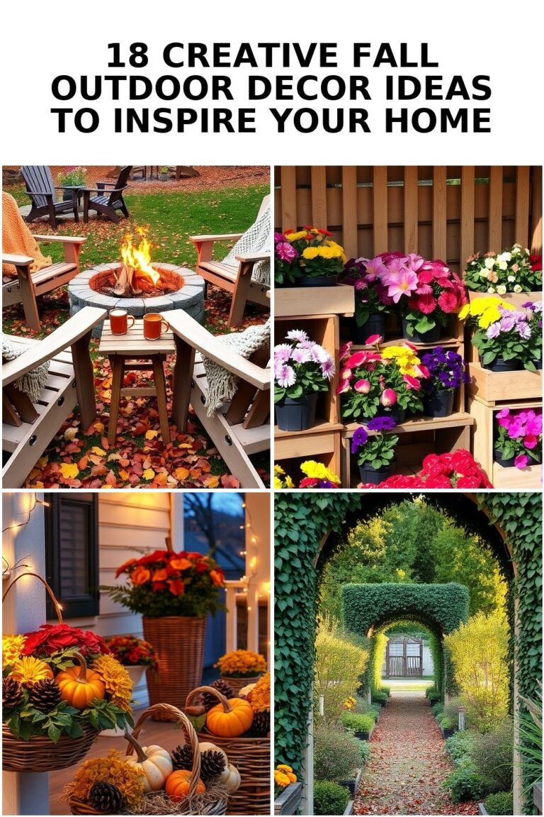 18 Creative Fall Outdoor Decor Ideas to Elevate Your Space