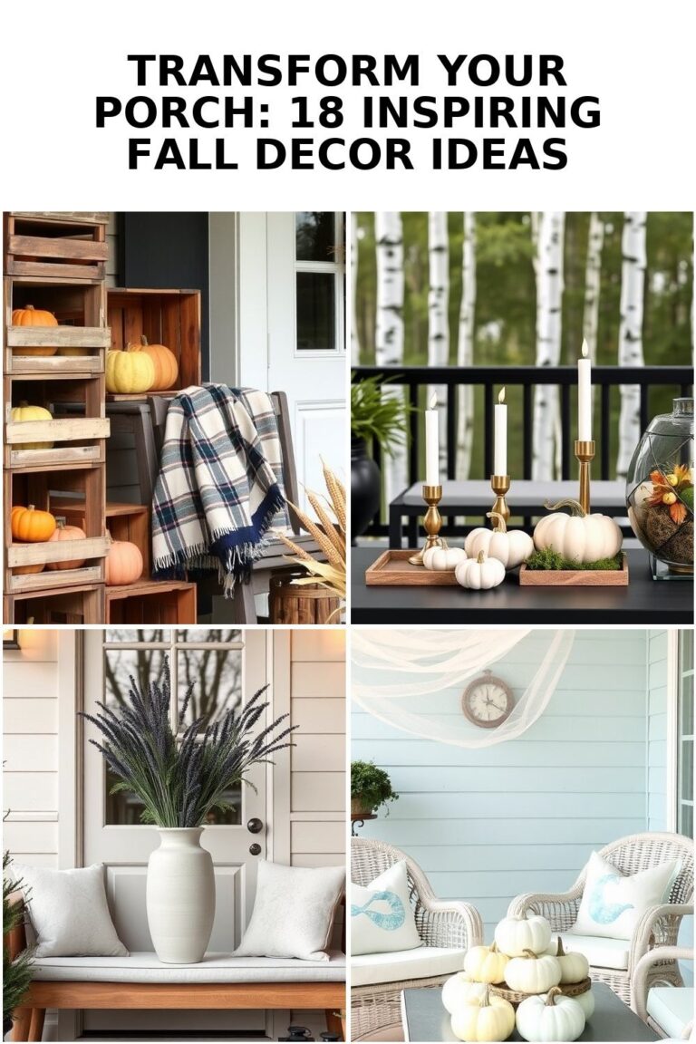 18 Creative Fall Porch Decor Ideas to Welcome Autumn