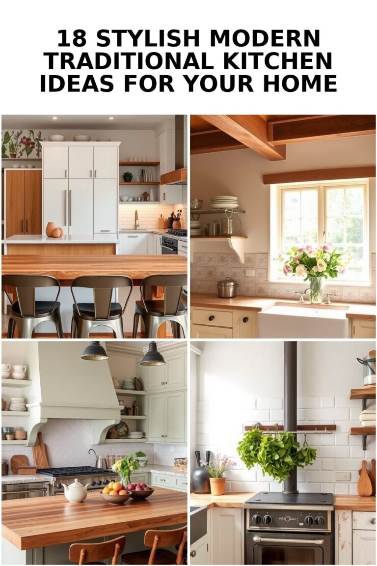 Explore 18 Inspiring Modern Traditional Kitchen Ideas