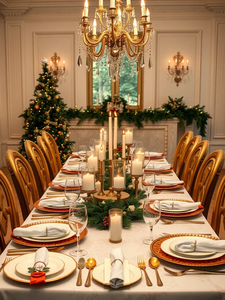 Elegant Holiday Table Setting