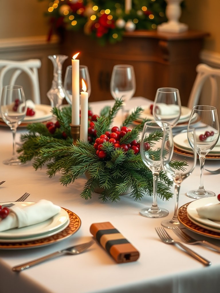 Elegant Christmas Table Setting