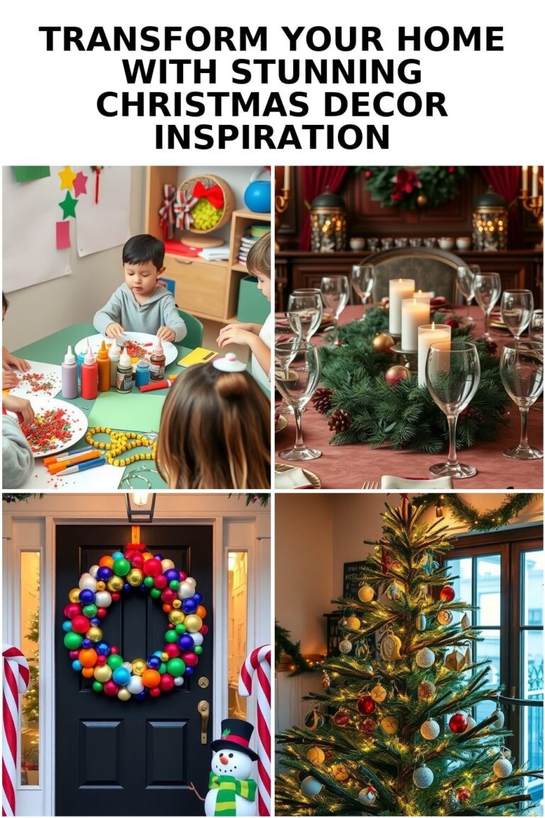 Transform Your Space with Creative Christmas Decor Inspiration