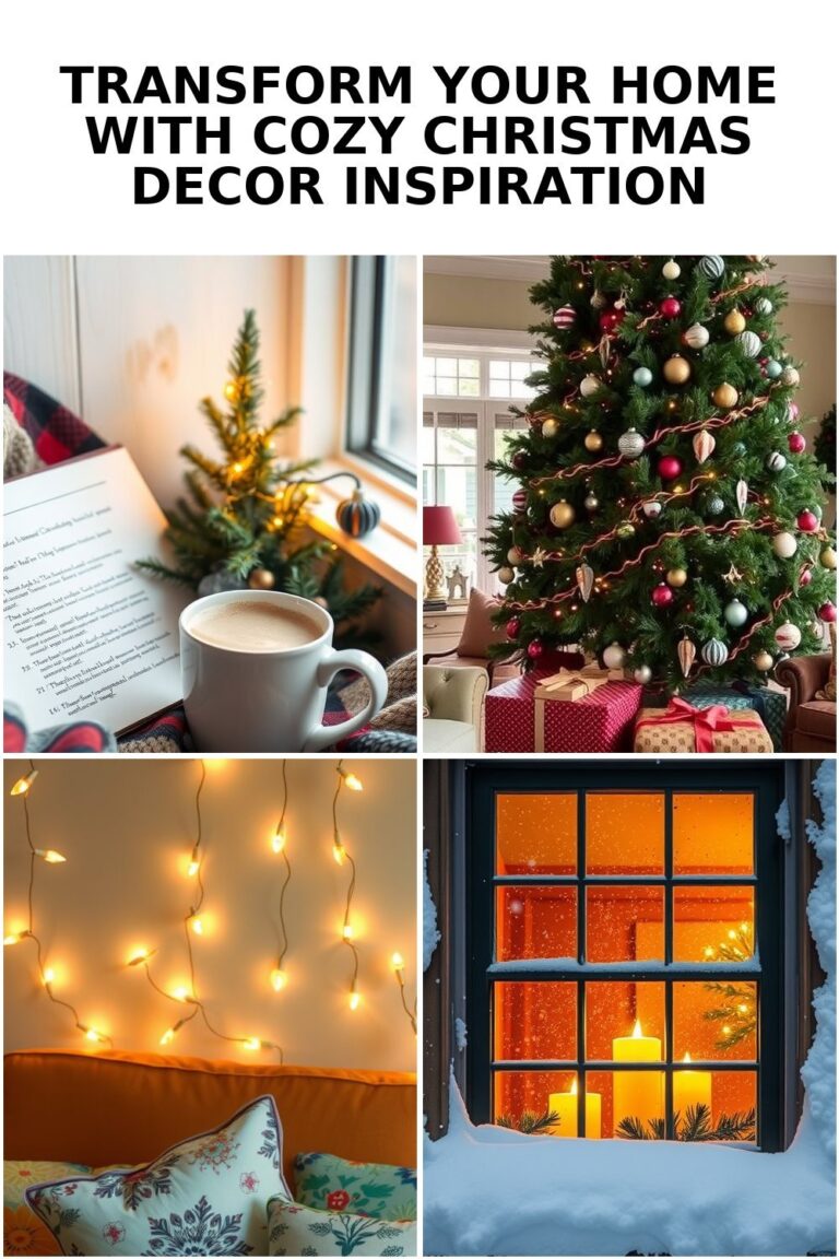 Transform Your Home with Cozy Christmas Decor Inspirations