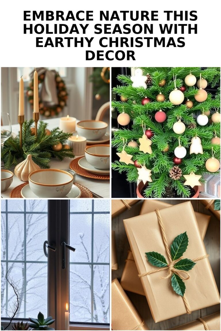 Embrace Nature with Beautiful Earthy Christmas Decor Tips