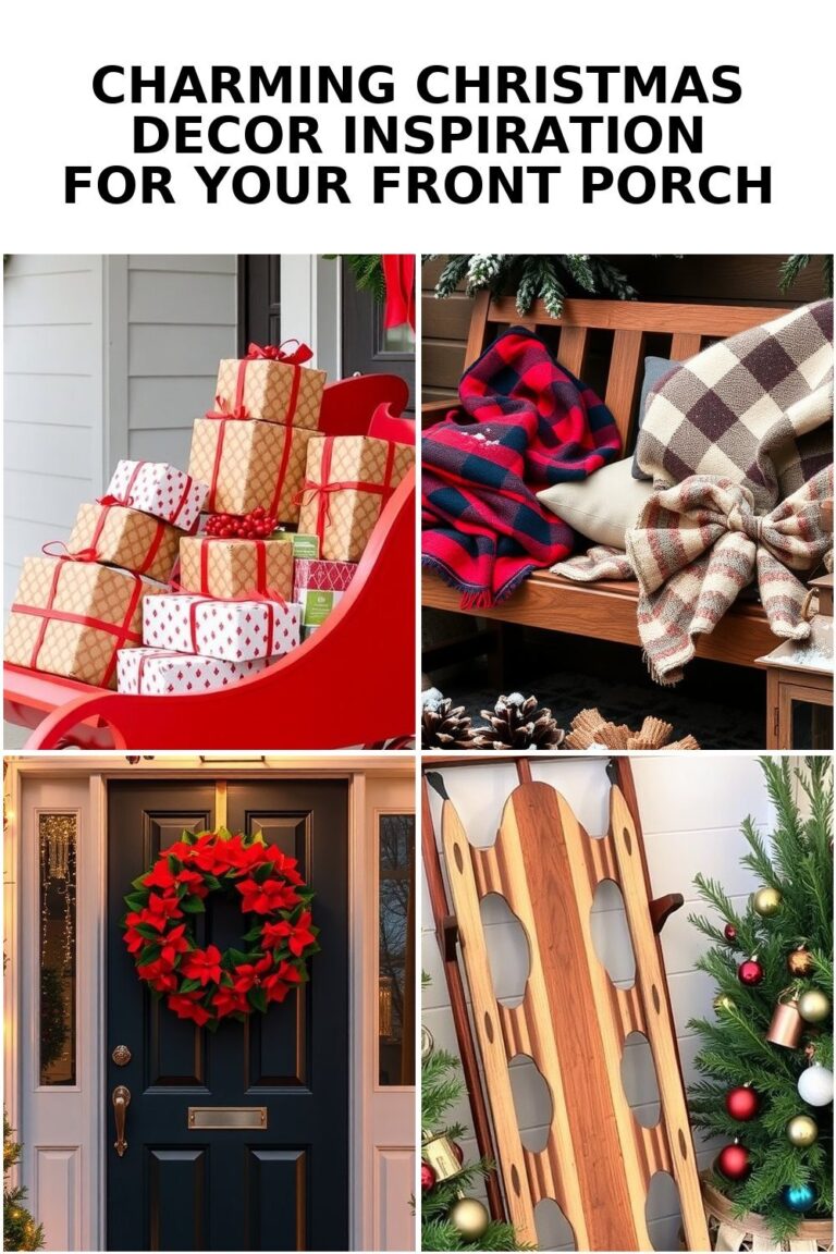 Transform Your Front Porch with Festive Christmas Decor