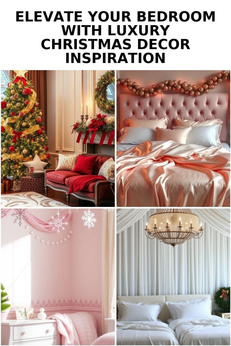 Transform Your Bedroom with Luxurious Christmas Decor