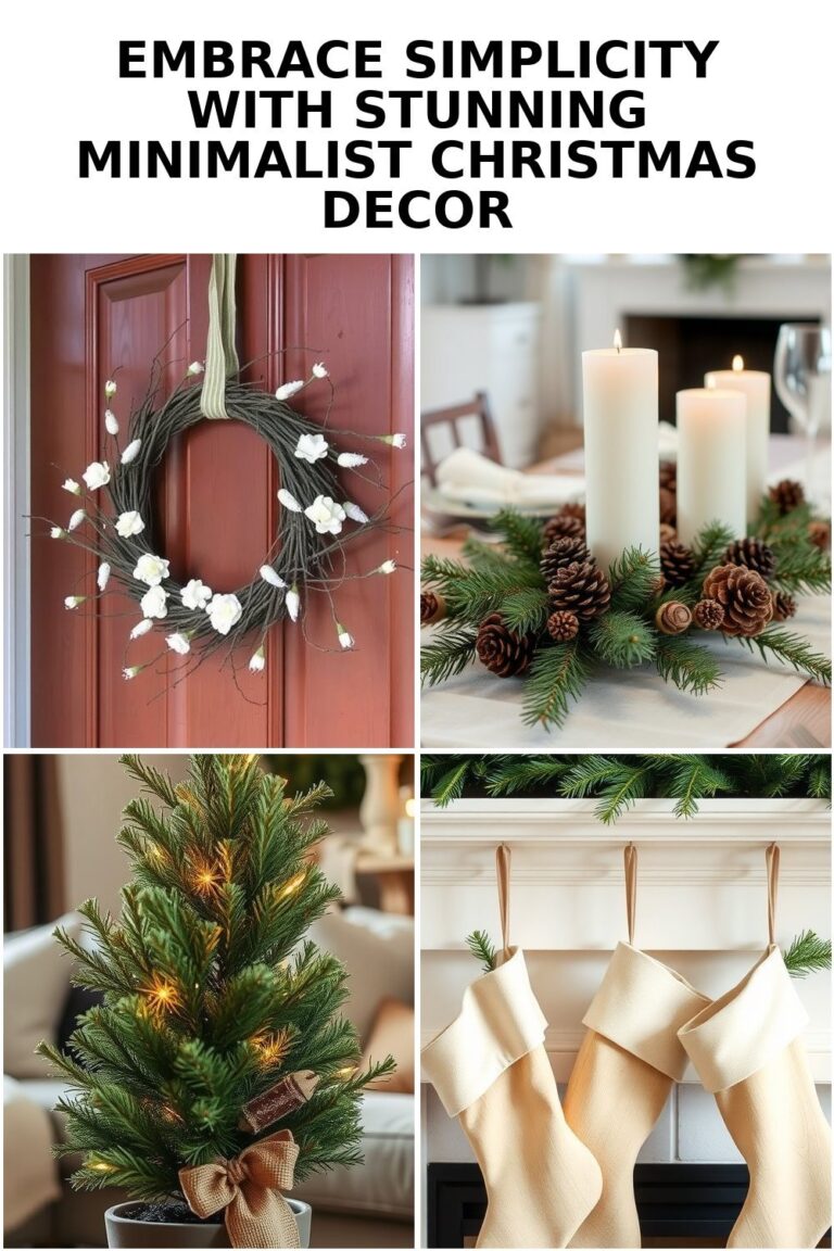 Embrace Simplicity with Chic Minimalist Christmas Decor