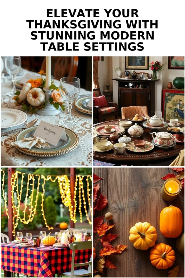 Elevate Your Thanksgiving Table with Modern Decor Inspiration