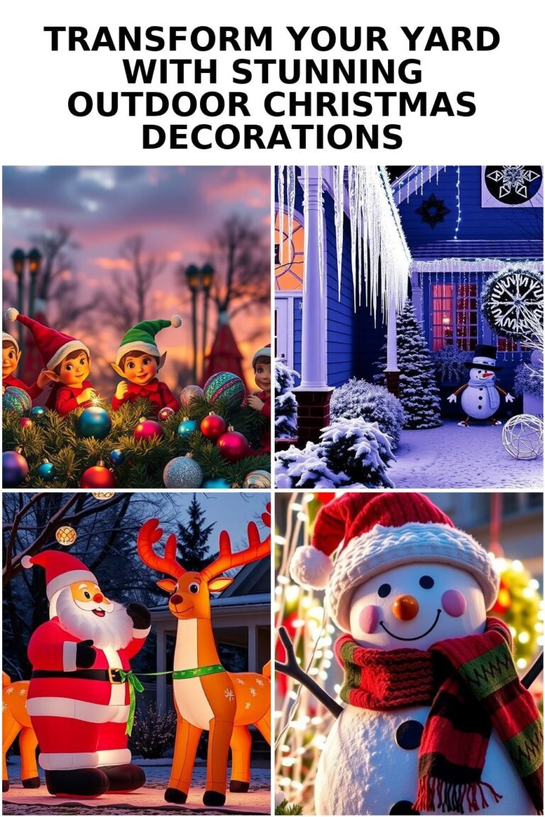 Enhance Your Yard with Magical Outdoor Christmas Decor