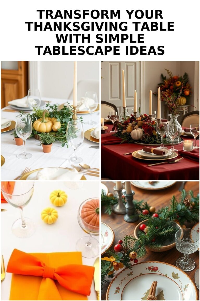 Elevate Your Thanksgiving with Simple Tablescape Inspiration