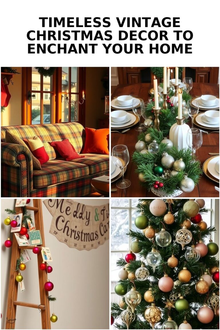 Timeless Vintage Christmas Decor to Enchant Your Home
