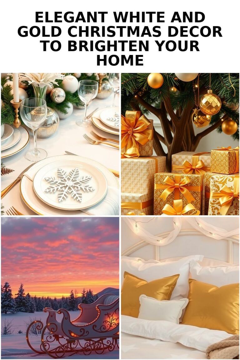 Elegant White and Gold Christmas Decor for a Festive Home