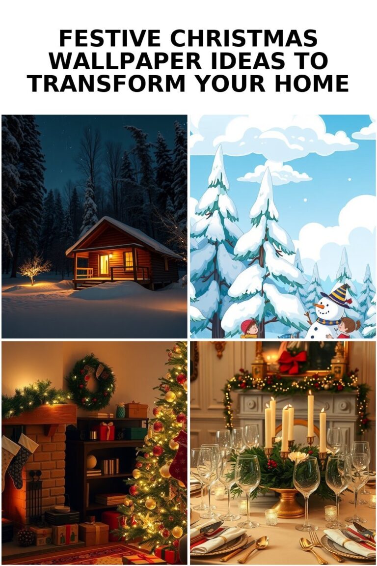 Festive Christmas Wallpaper Inspirations for a Cozy Home