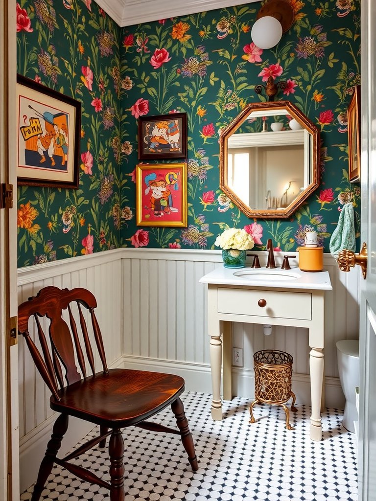 Whimsical Powder Room Retreat