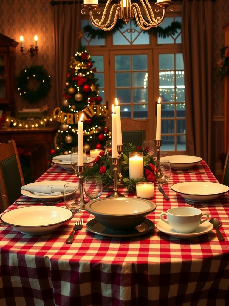 Timeless Christmas Table Setting