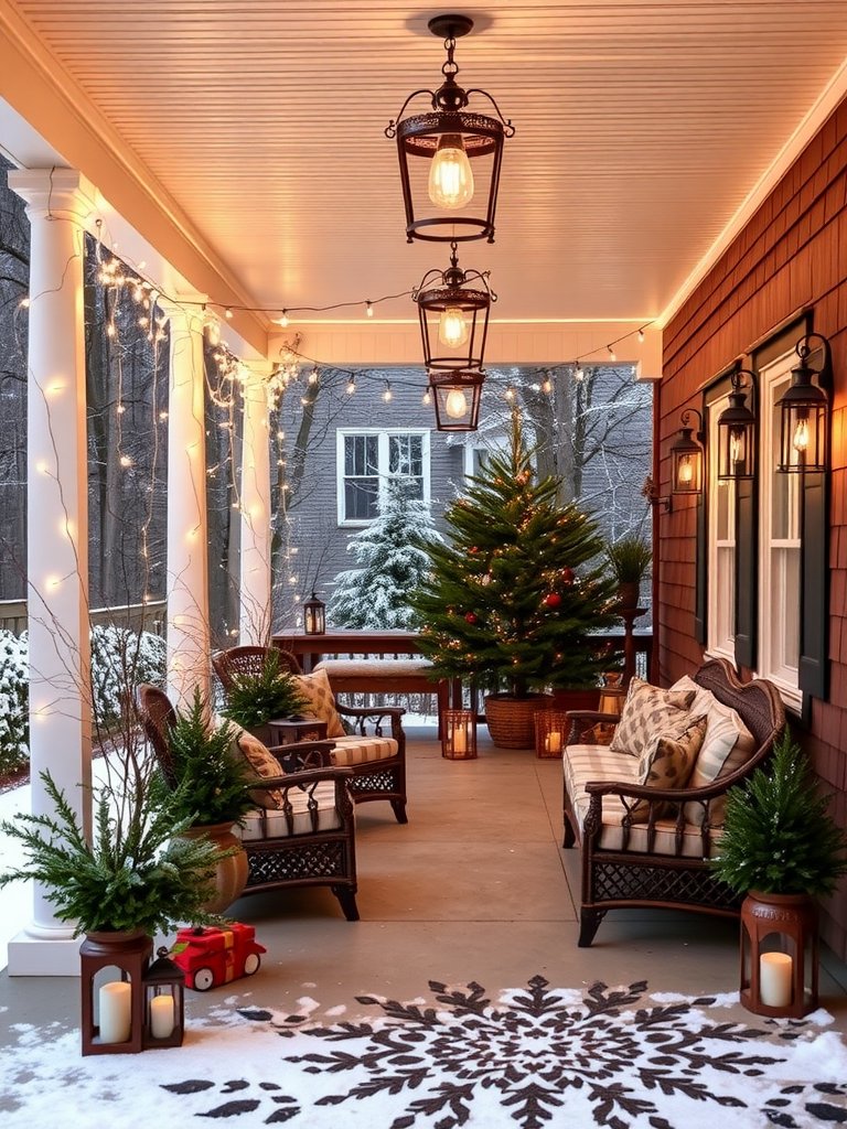 Winter Porch Wonderland