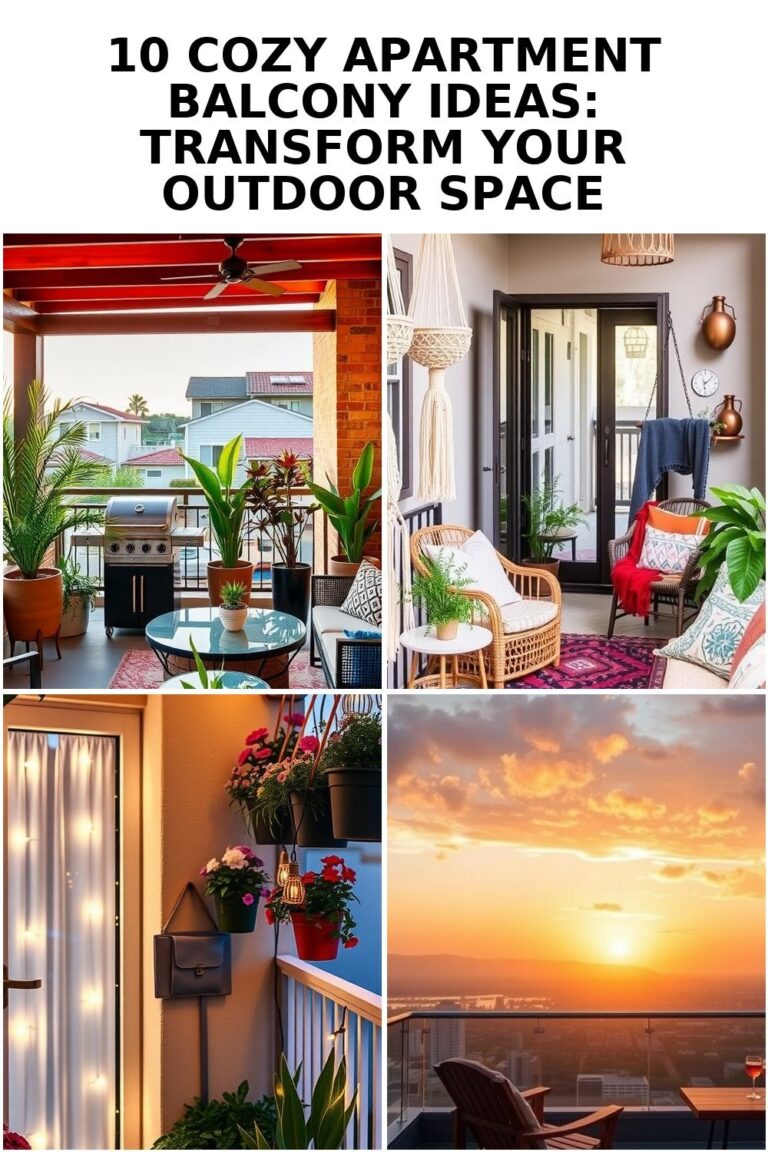 10 Cozy Apartment Balcony Ideas: Transform Your Outdoor Space