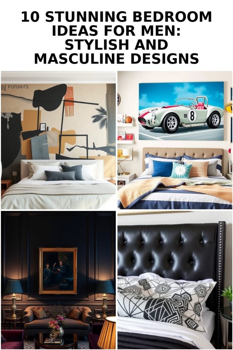 10 Magical Bedroom Ideas for Men: Stylish and Masculine Designs