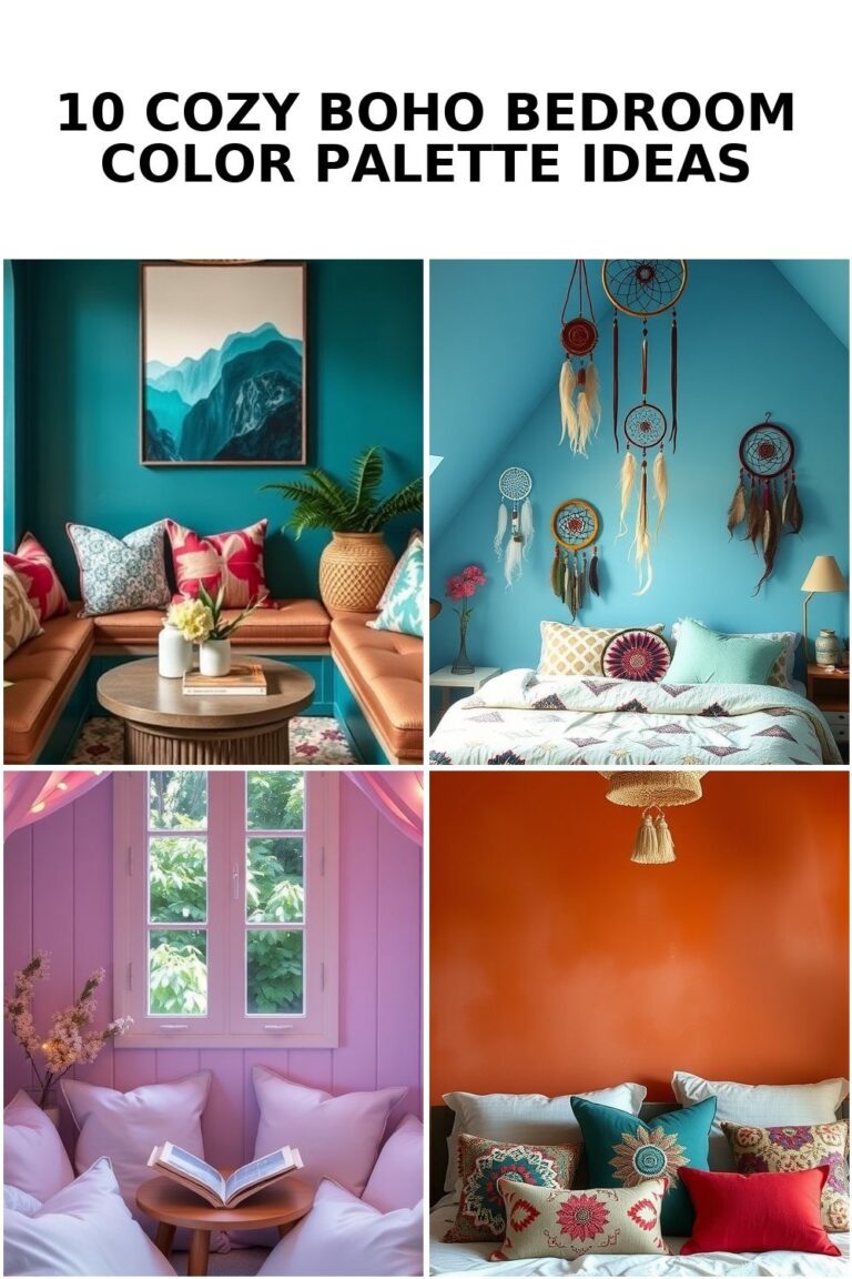 10 Cozy Boho Bedroom Color Palette Ideas