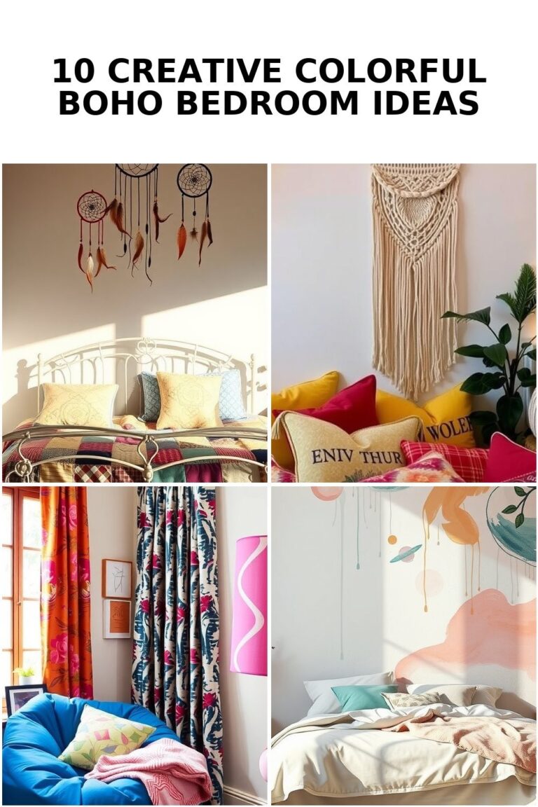 10 Charming Colorful Boho Bedroom Ideas