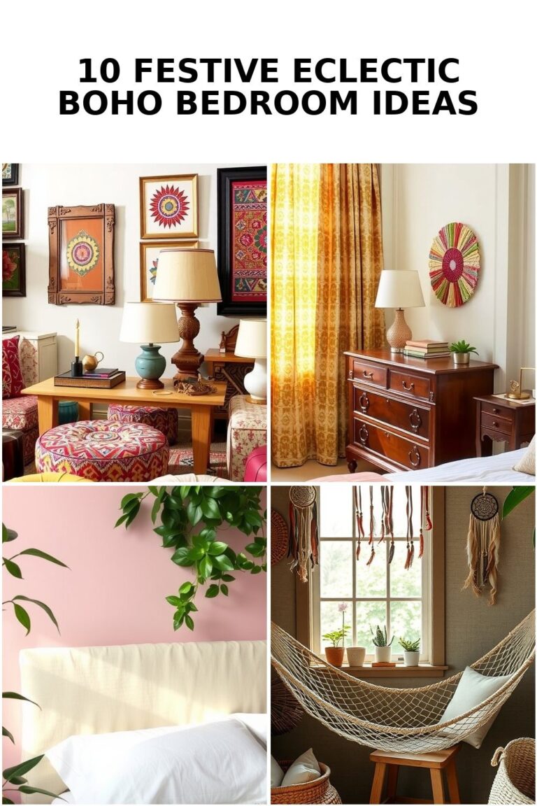 10 Creative Eclectic Boho Bedroom Ideas