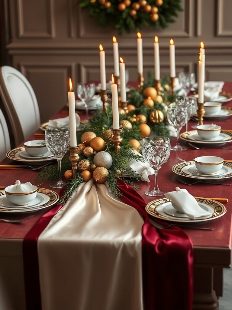 Elegant Holiday Table Setting