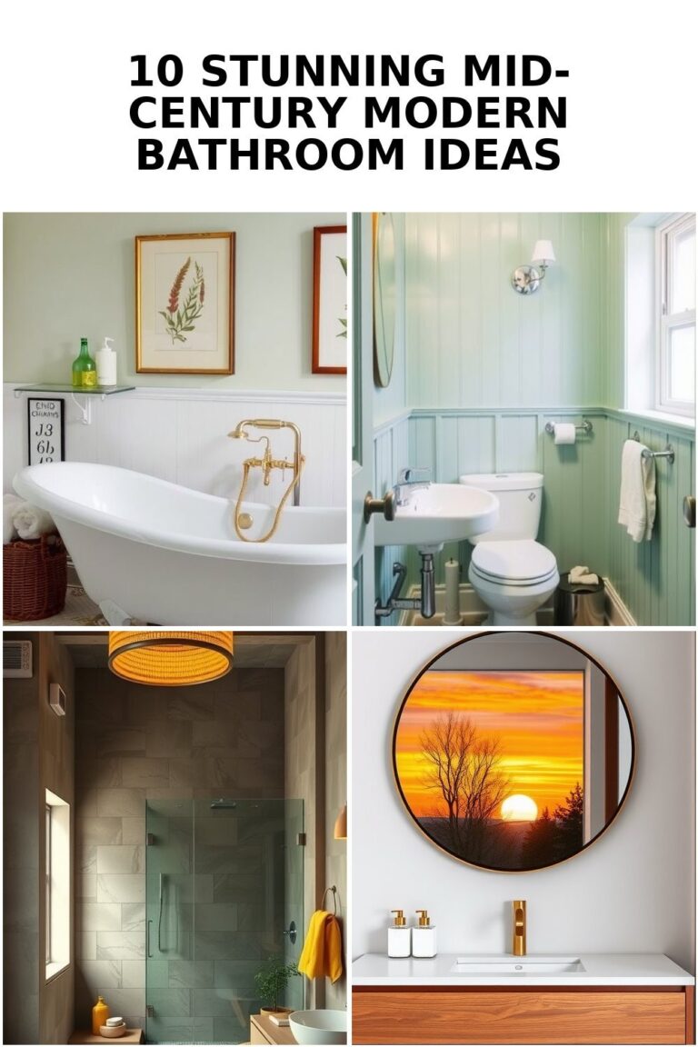 10 Dreamy Mid-Century Modern Bathroom Ideas