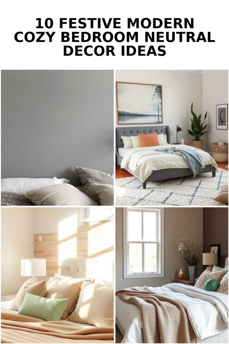 10 Creative Modern Cozy Bedroom Neutral Decor Ideas