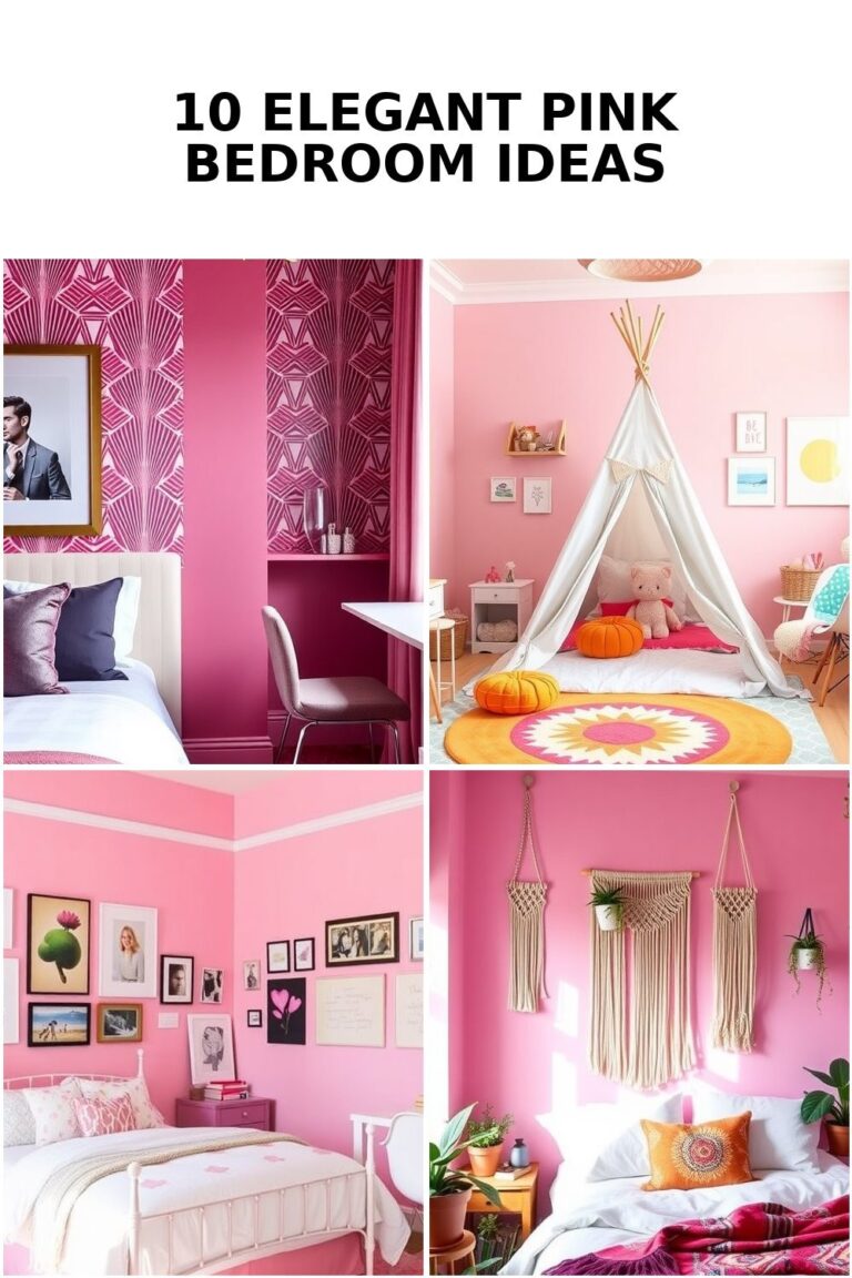 10 Stunning Pink Bedroom Ideas