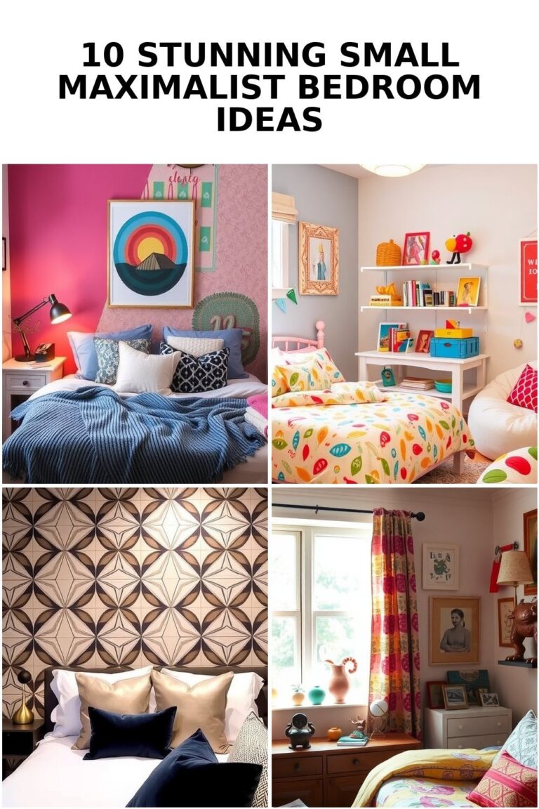 10 Elegant Small Maximalist Bedroom Ideas