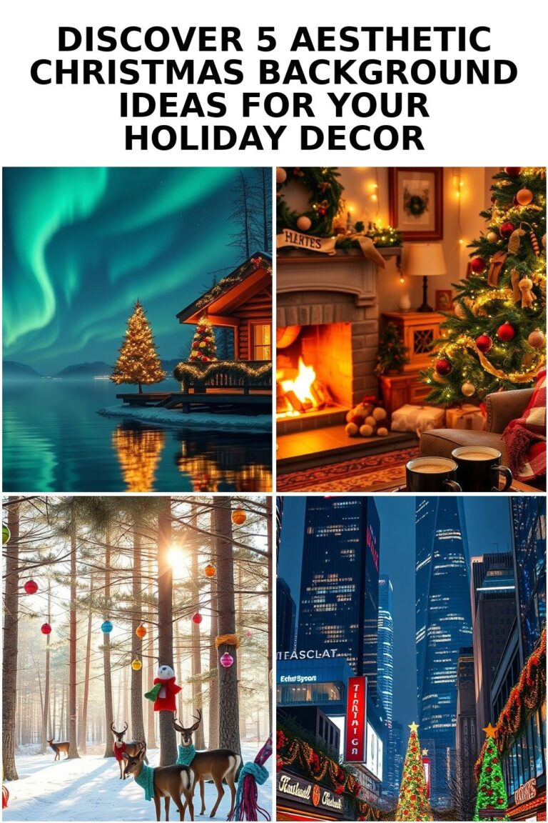 Top 5 Aesthetic Christmas Background Ideas for Your Decor