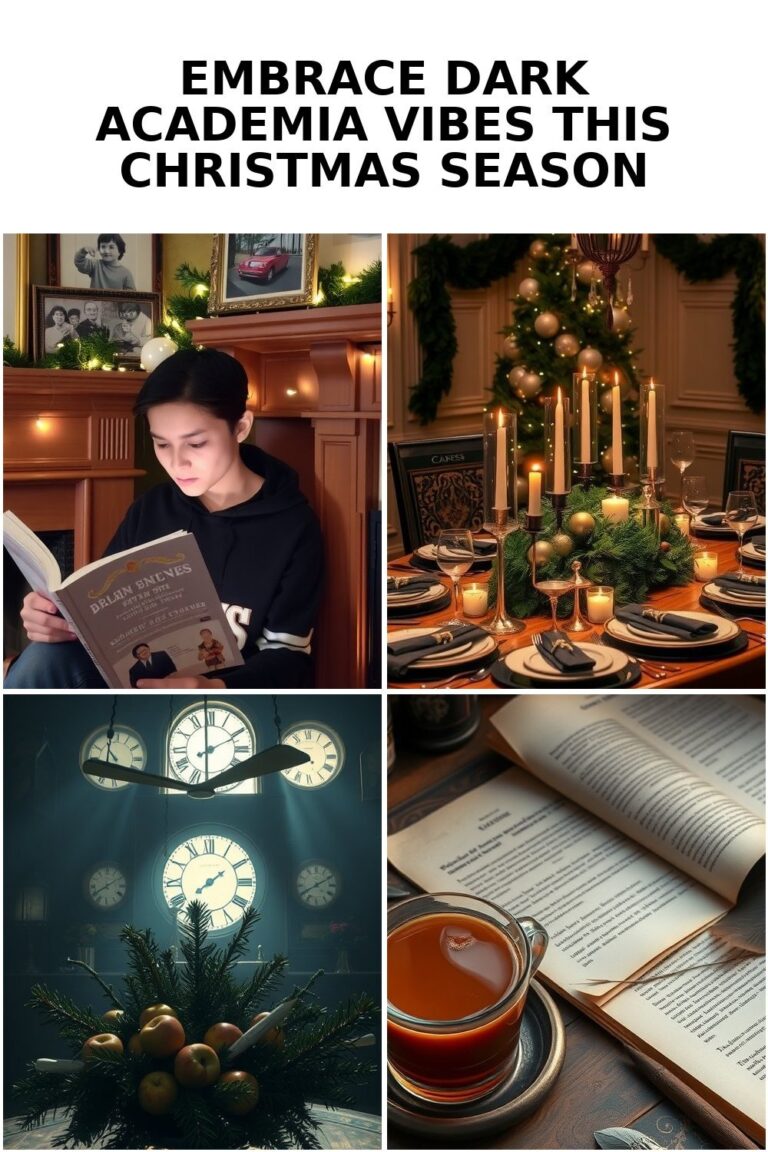 Enchanting Dark Academia Christmas Inspiration for Your Holidays