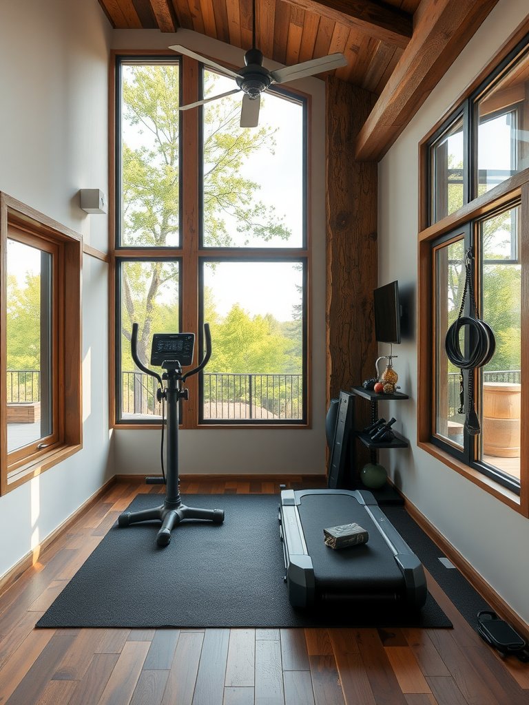 Gym Bliss In Rustic Style