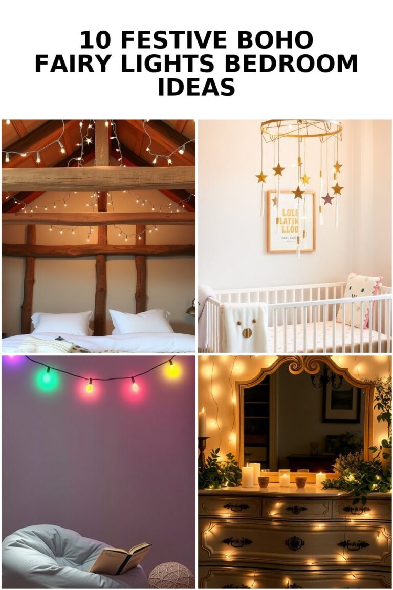 10 Dreamy Boho Fairy Lights Bedroom Ideas