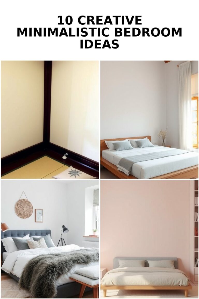 10 Stunning Minimalistic Bedroom Ideas