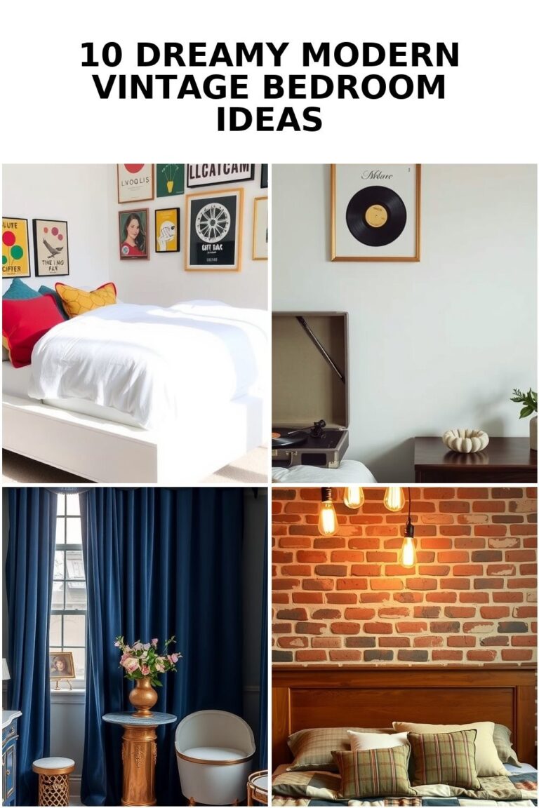 10 Inspiring Modern Vintage Bedroom Ideas