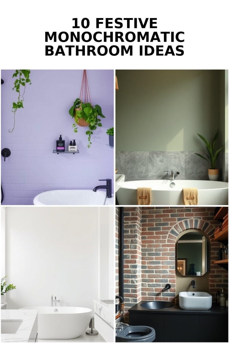 10 Cozy Monochromatic Bathroom Ideas