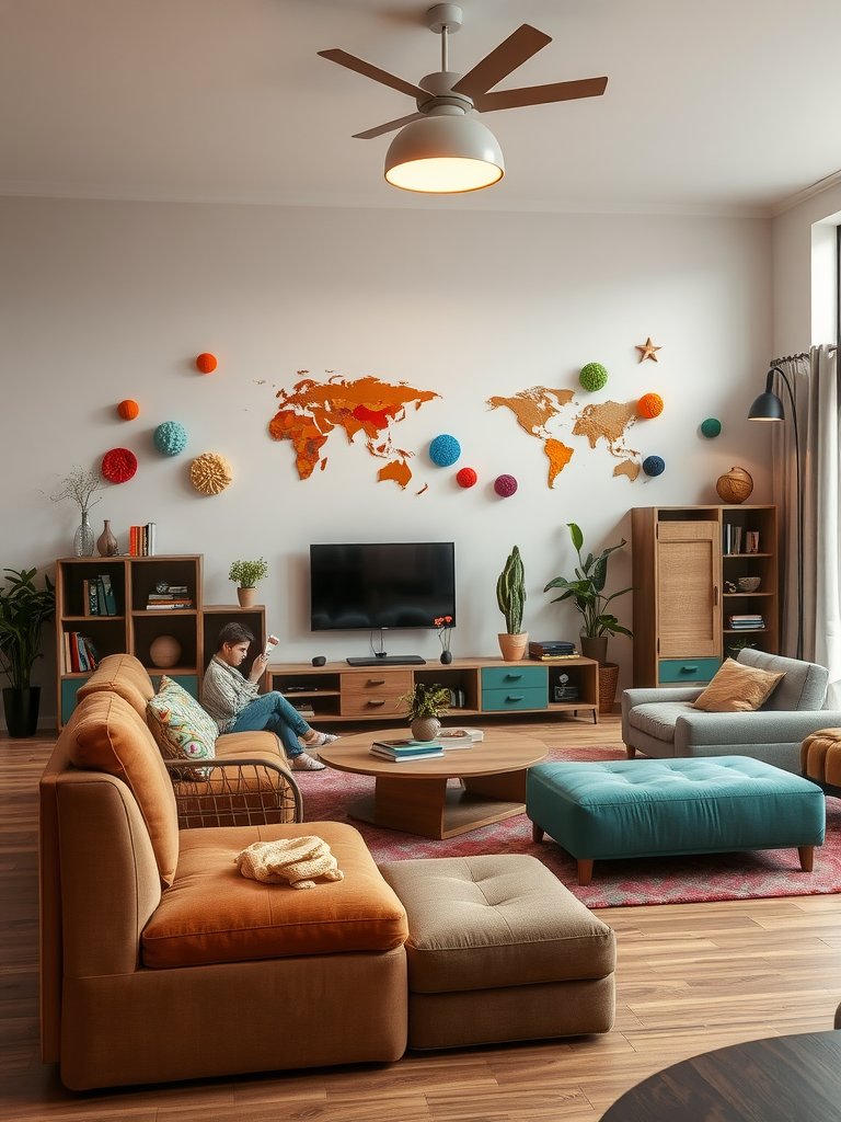 Vibrant Family Room Oasis