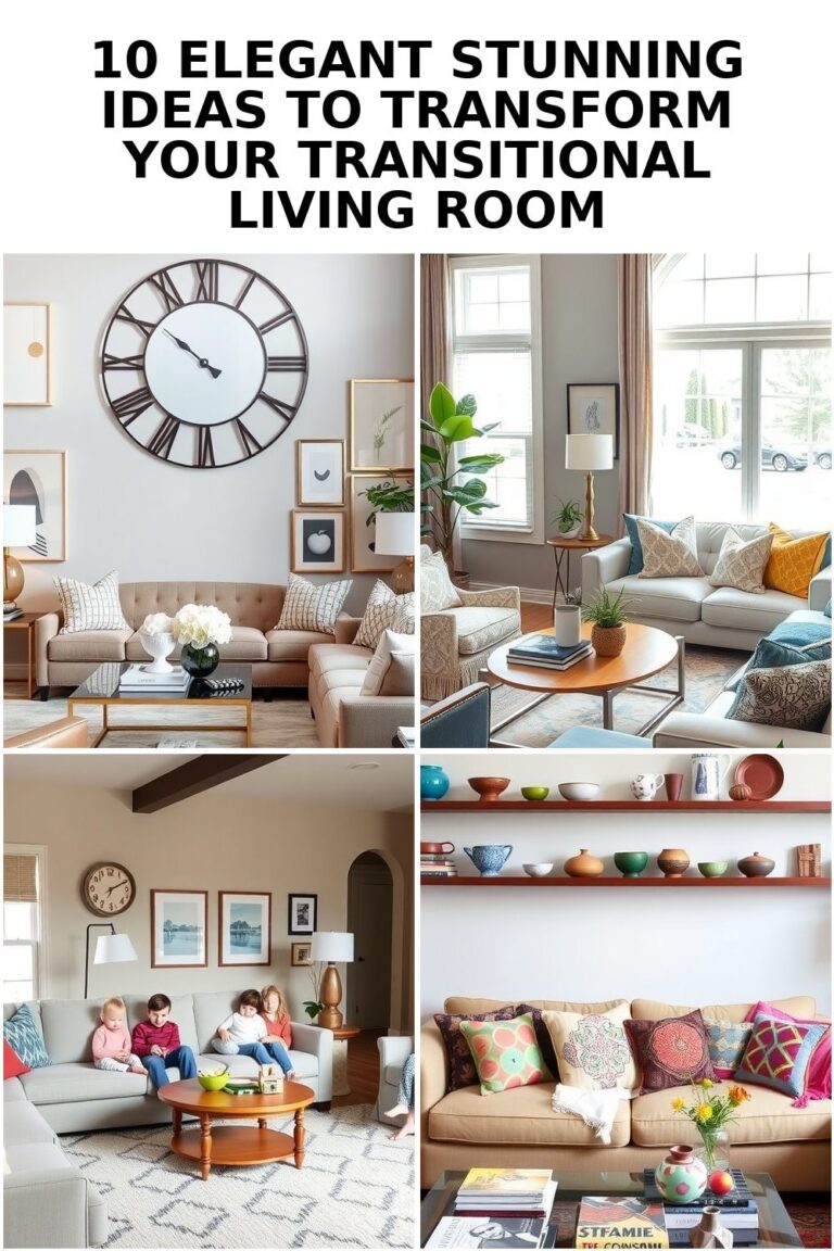 10 Creative Stunning Ideas to Transform Your Transitional Living Room