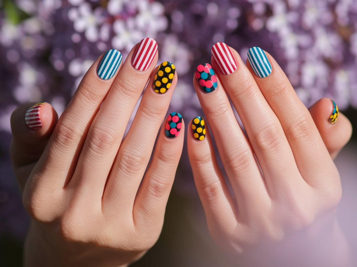 Playful Patterns Meet Spring Blooms