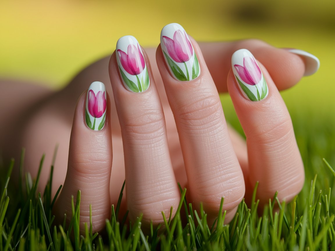 Tulip Tips For Spring Nails