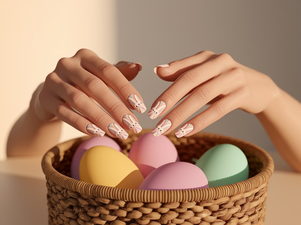 Chic Pastel Easter Nail Art