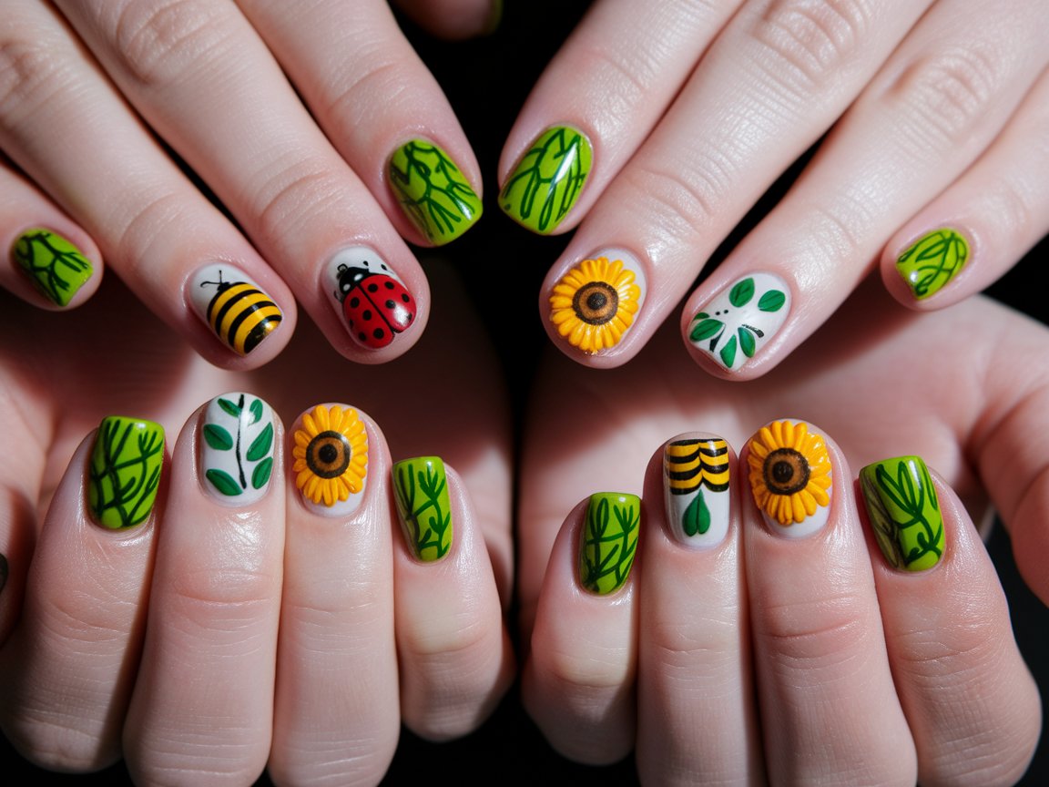 Garden Party Nail Inspiration