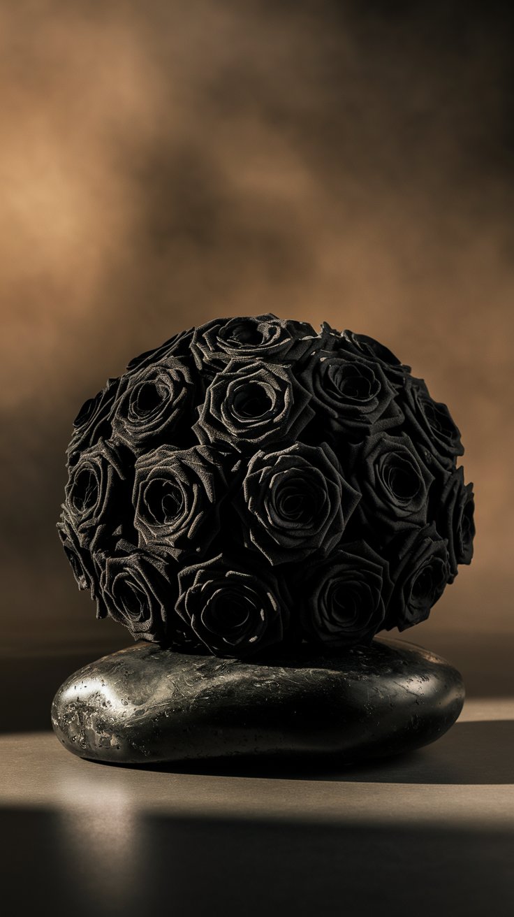 Striking Monochrome Centerpiece