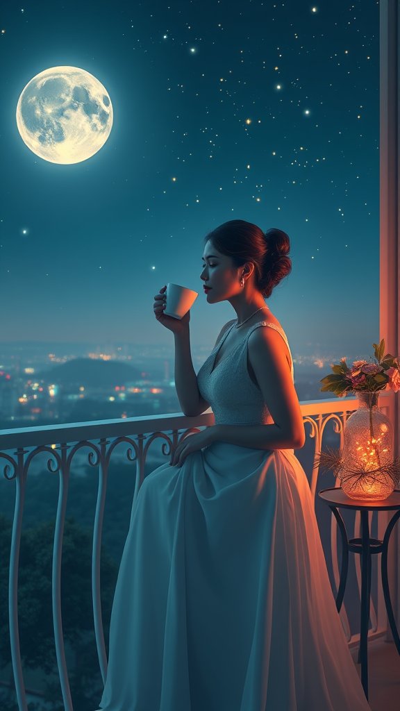 Moonlit Tea Serenade